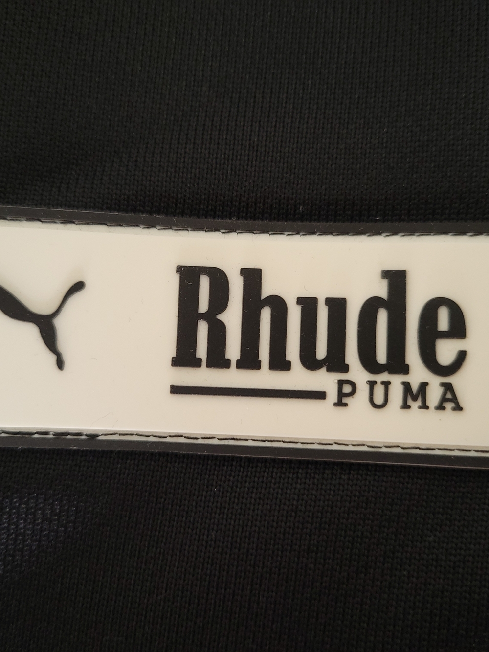 PUMA x Rhude Traxedo Track Pants Black Teal Drawstring Size M Heavyweight 2020 - Picture 4 of 12